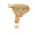 Wholesale Vintage Gold Plating Flying Eagle Men′ Fashion Silver Ring